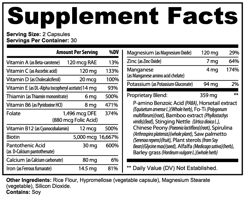 Hair, Skin and Nails enhancer