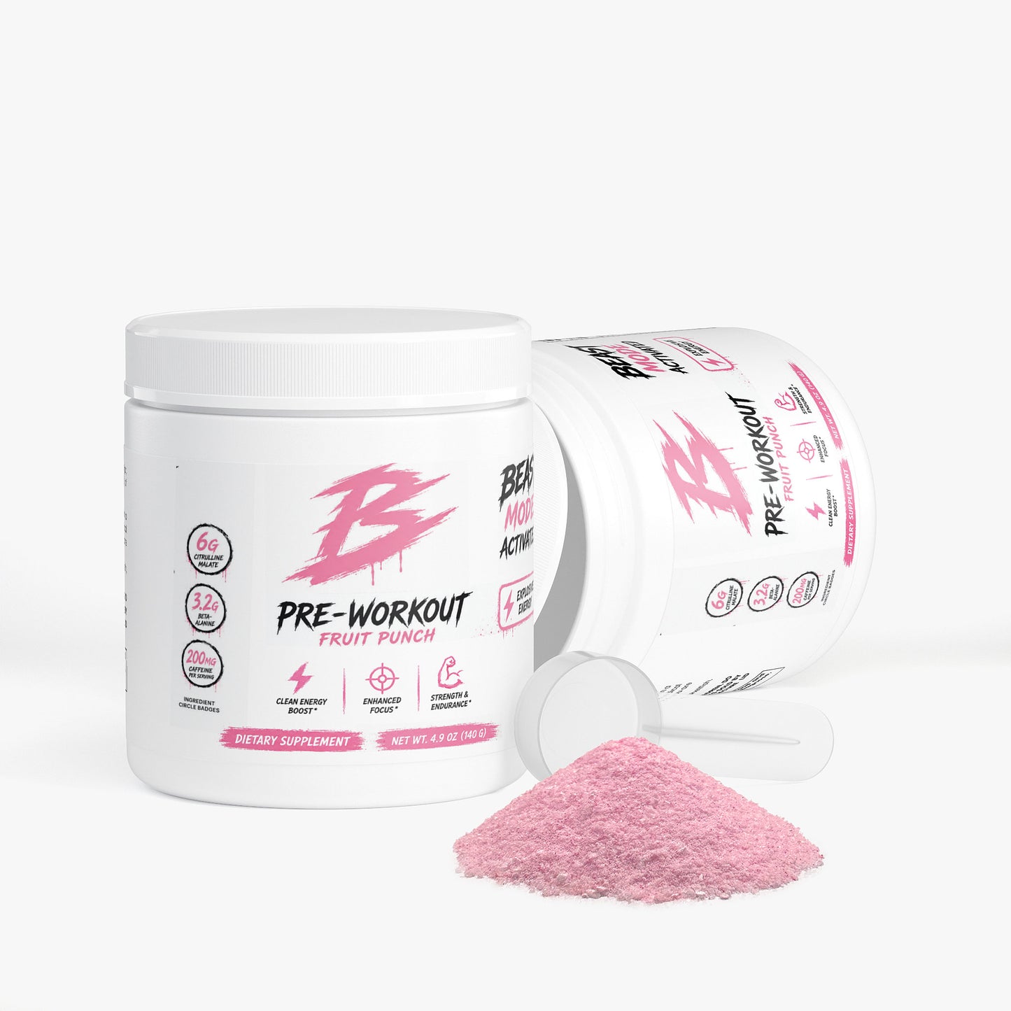 Pre- workout Powder (Fruit Punch)