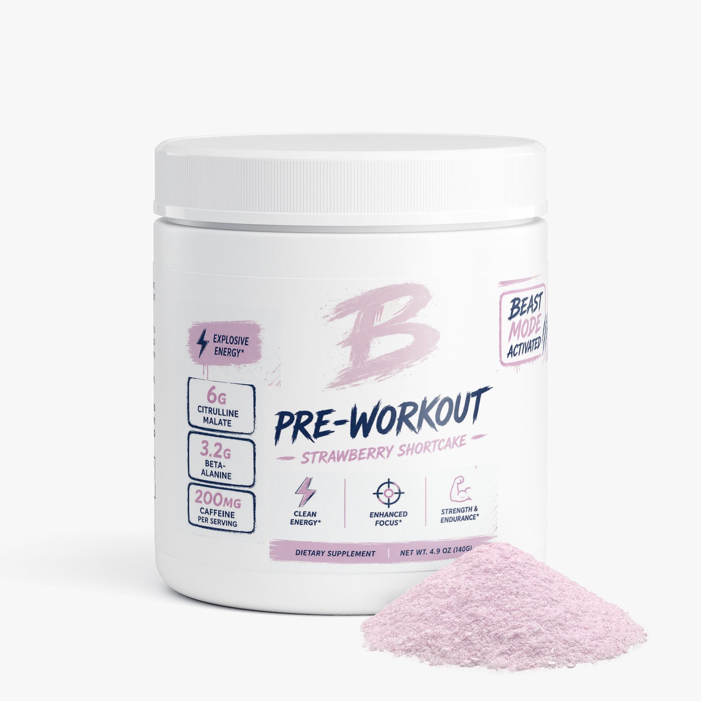 Pre- Workout Powder (Strawberry Shortcake)