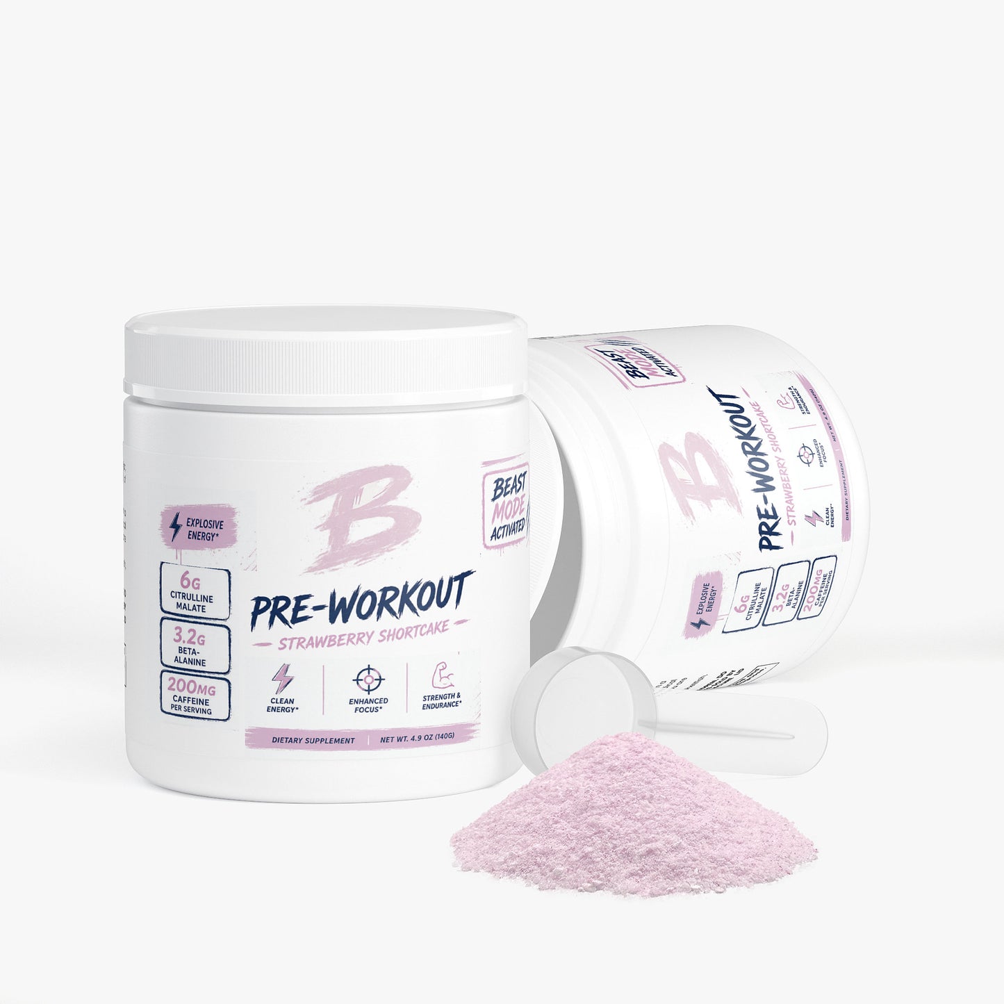 Pre- Workout Powder (Strawberry Shortcake)