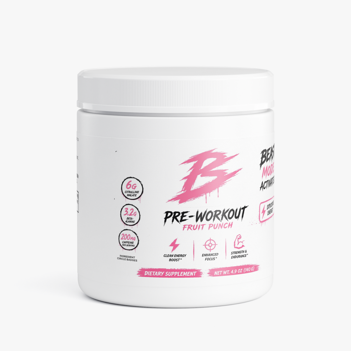 Pre- workout Powder (Fruit Punch)