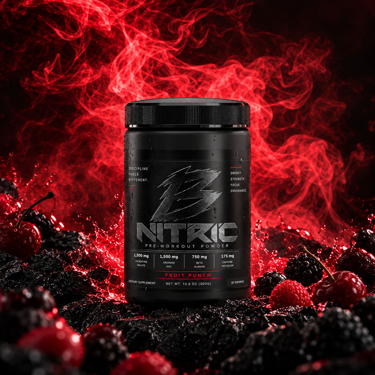 Nitric Shock Pre-Workout Powder (Fruit Punch)